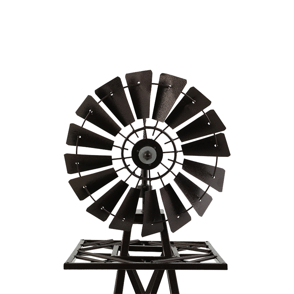 Garden Windmill 120cm Metal Ornaments Outdoor Decor Ornamental Wind Mill - Image 3