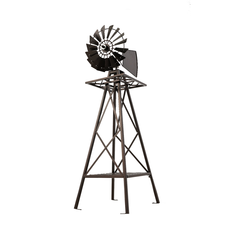 Garden Windmill 160cm Metal Ornaments Outdoor Decor Ornamental Wind Mill - Image 1