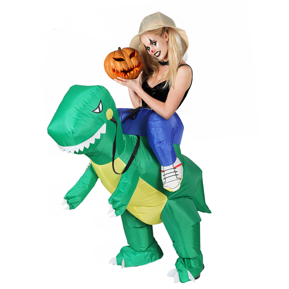 Inflatable Dinosaur Costume Adult Suit Blow Up Party Fancy Dress Halloween Cosplay - Image 1