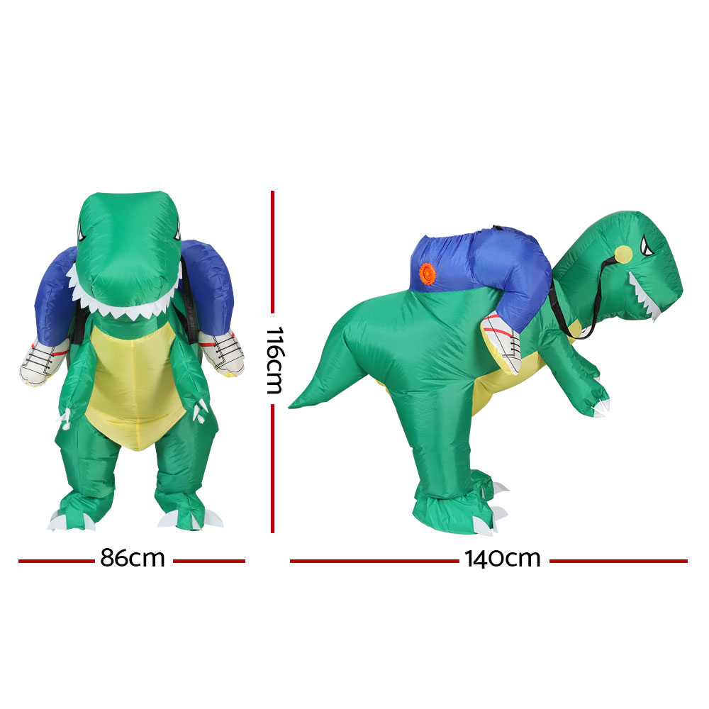 Inflatable Dinosaur Costume Adult Suit Blow Up Party Fancy Dress Halloween Cosplay - Image 2