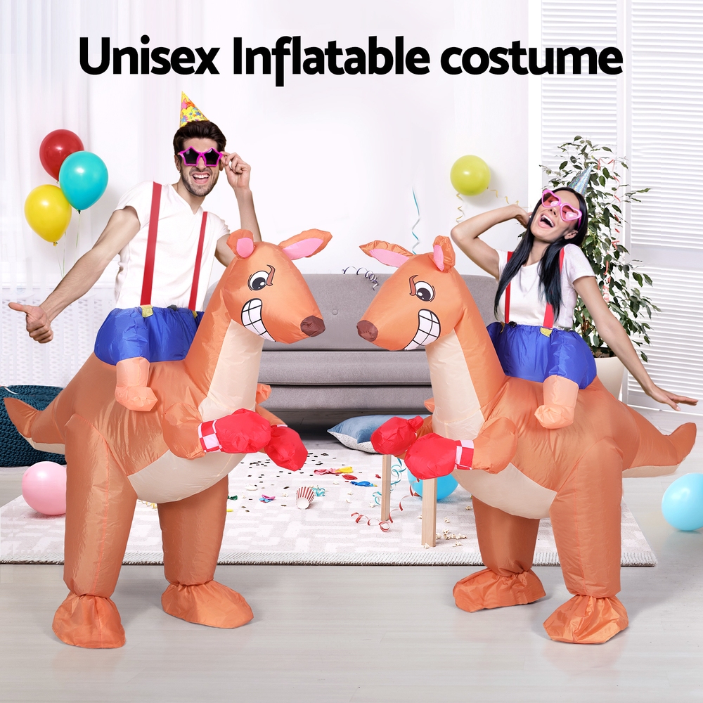 Inflatable Kangaroo Costume Adult Suit Blow Up Party Fancy Dress Halloween Cosplay - Image 6