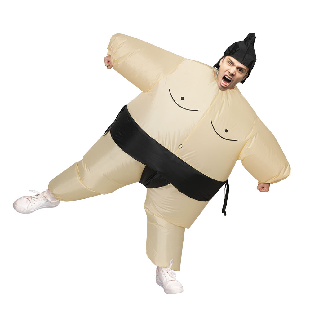 Inflatable Sumo Costume Adult Suit Blow Up Party Fancy Dress Halloween Cosplay - Image 1