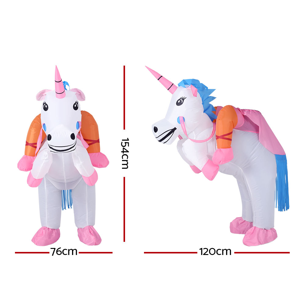 Inflatable Unicorn Costume Adult Suit Blow Up Party Fancy Dress Halloween Cosplay - Image 2