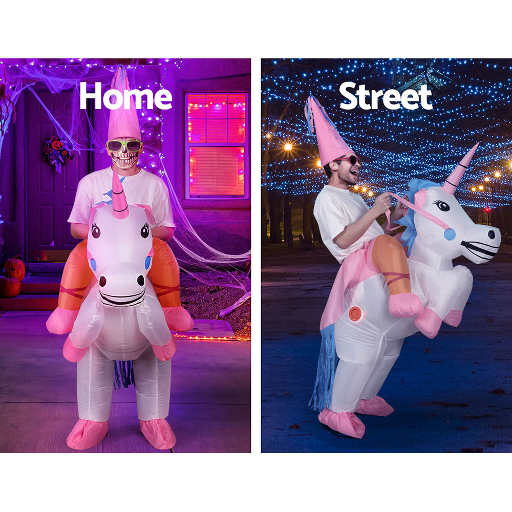 Inflatable Unicorn Costume Adult Suit Blow Up Party Fancy Dress Halloween Cosplay - Image 6