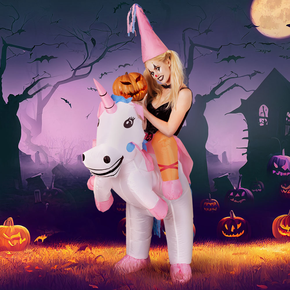 Inflatable Unicorn Costume Adult Suit Blow Up Party Fancy Dress Halloween Cosplay - Image 8