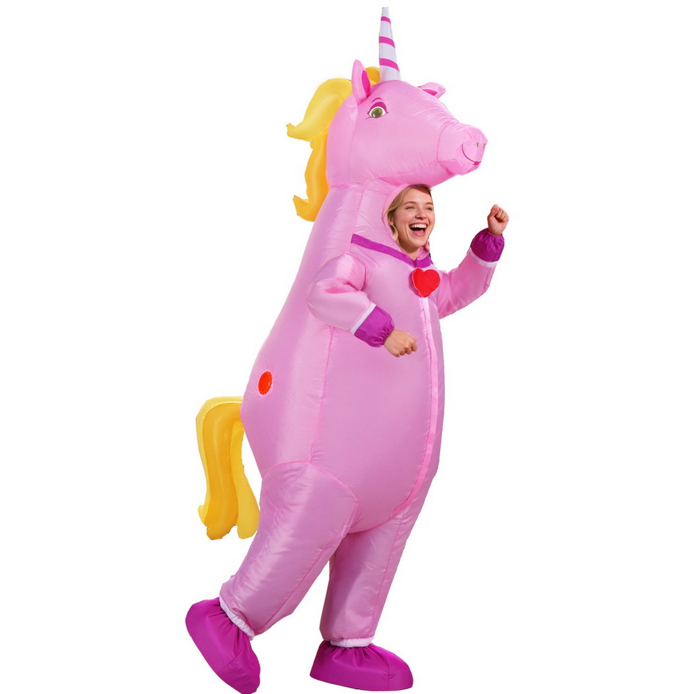 Inflatable Unicorn Costume Adult Suit Blow Up Party Fancy Dress Halloween Cosplay - Image 1