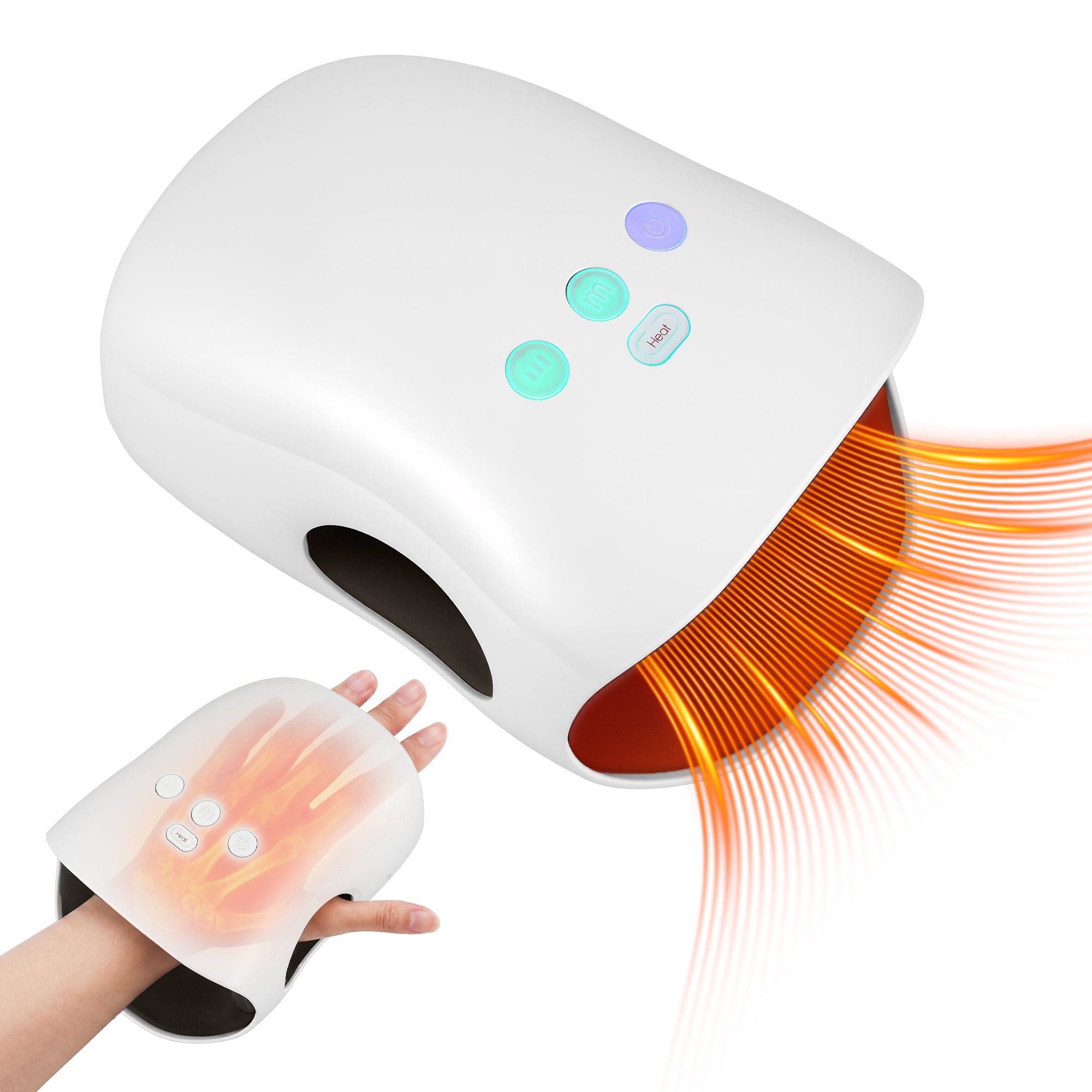 Livemor Hand Massager with Heat and Compression Cordless 3 Modes 3 Temperatures - Image 1