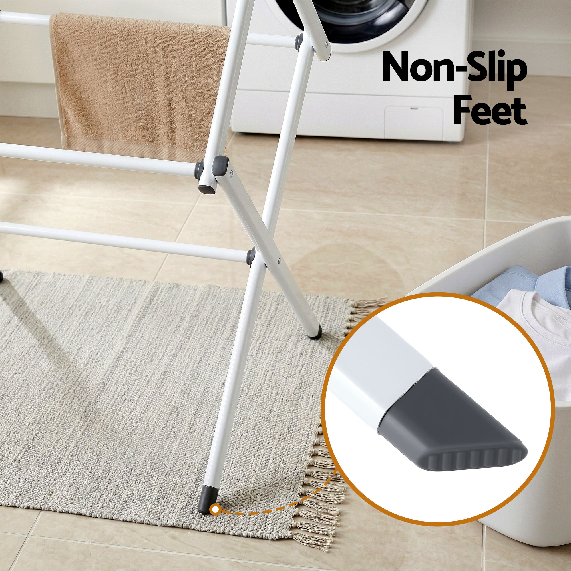 Artiss Clothes Rack Foldable Airer Drying Rack Portable No Assembly Required - Image 6