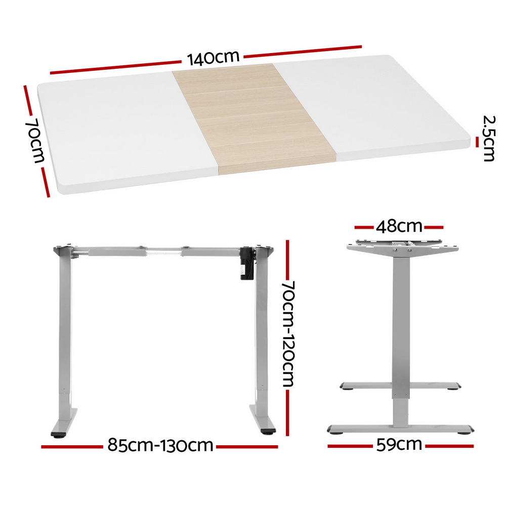 Artiss Standing Desk Electric Sit Stand Desks 140CM - Image 2