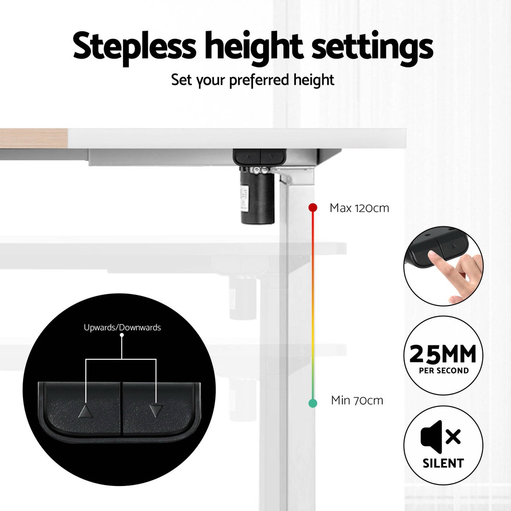 Artiss Electric Standing Desk Sit Stand Desks 140CM - Image 5