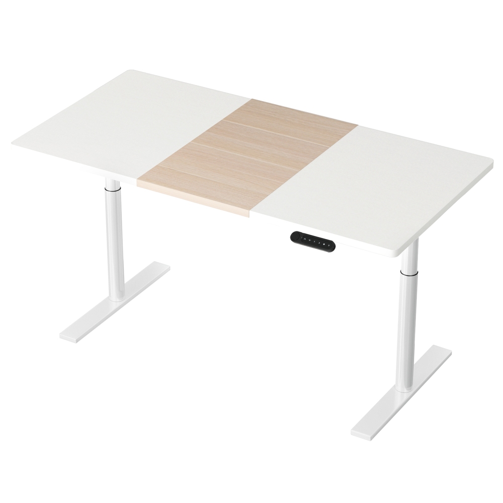 Artiss Standing Desk Motorised Electric Dual Motor 140CM White Pine - Image 7