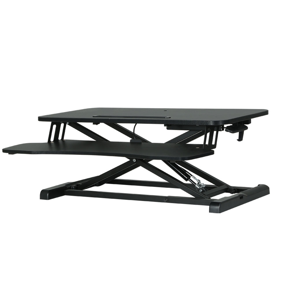 Artiss Standing Desk Riser Height Adjustable Black 80CM - Image 1