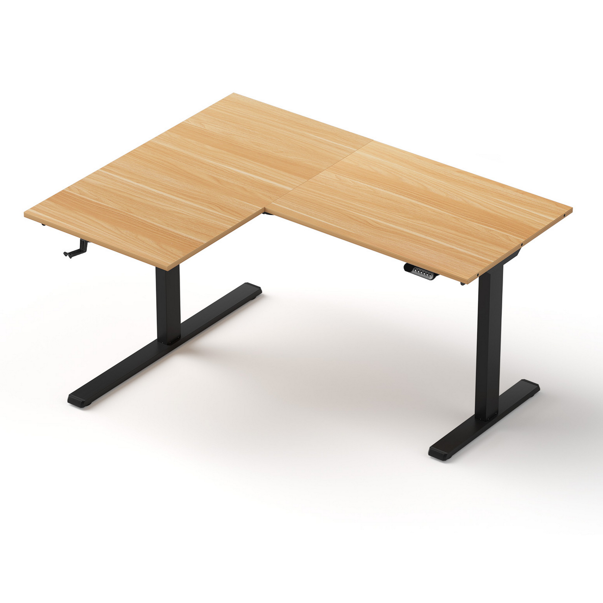 Artiss L-Shape Electric Standing Desk Sit Stand Up Height Adjustable Motorised - Image 1