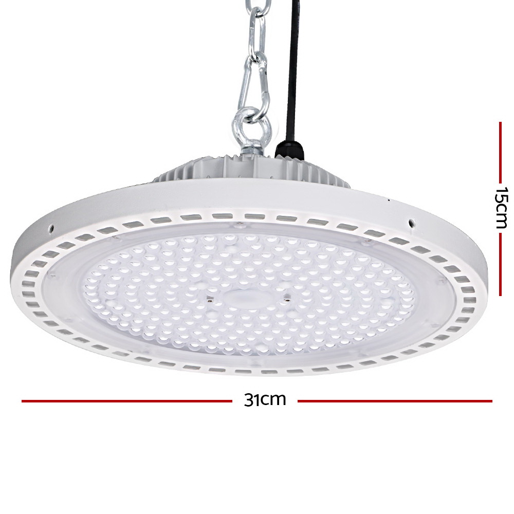 Leier LED High Bay Lights 150W UFO Industrial Shed Warehouse Factory Lamp White - Image 2