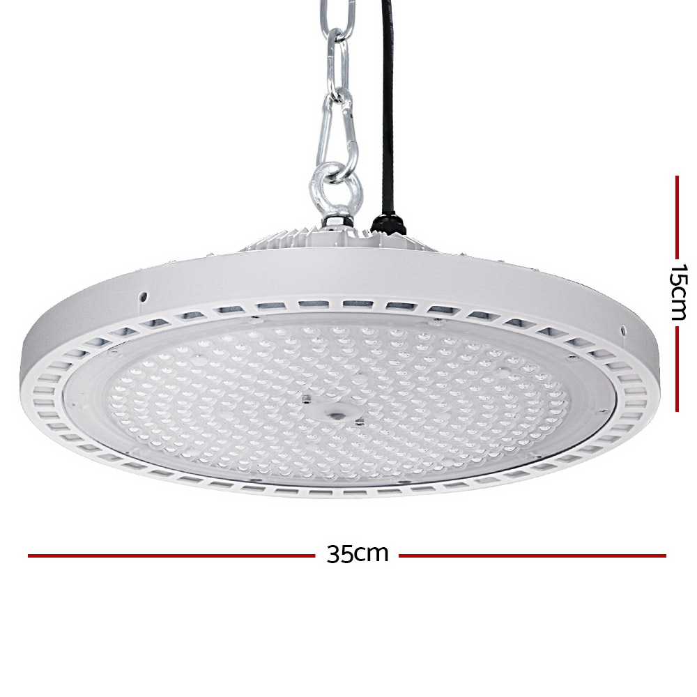 Leier LED High Bay Lights 200W UFO Industrial Shed Warehouse Factory Lamp White - Image 2