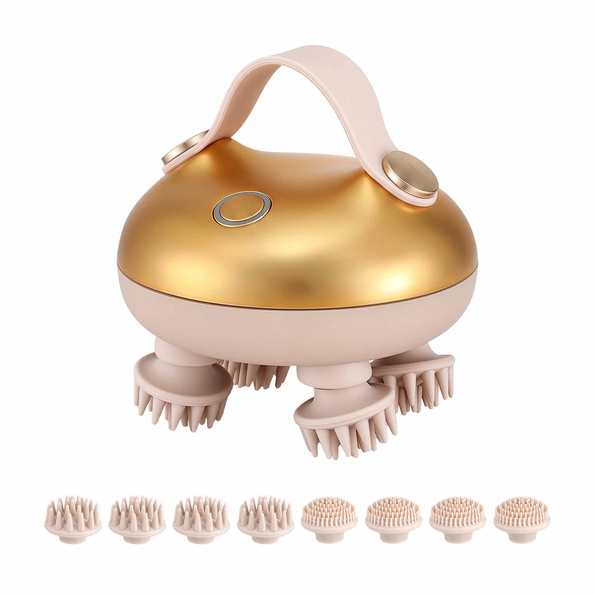 Livemor Scalp Massager Kneading Head Massager Scalp Stress Relax Portable Rechargeable Hair Massager Shower Massage Waterproof Cat Massager Scratcher, Gift for Mom Dad - Image 1