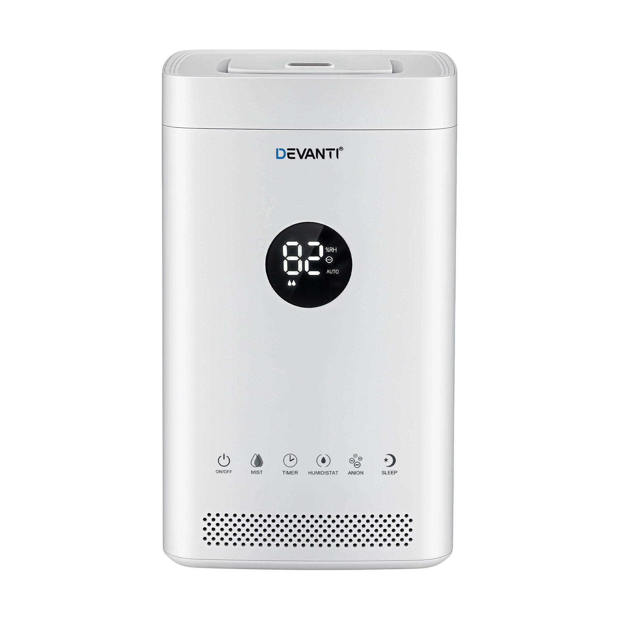 Devanti Ultrasonic Humidifier Air Purifier Top Fill Auto Humidity 3.5L White - Image 3