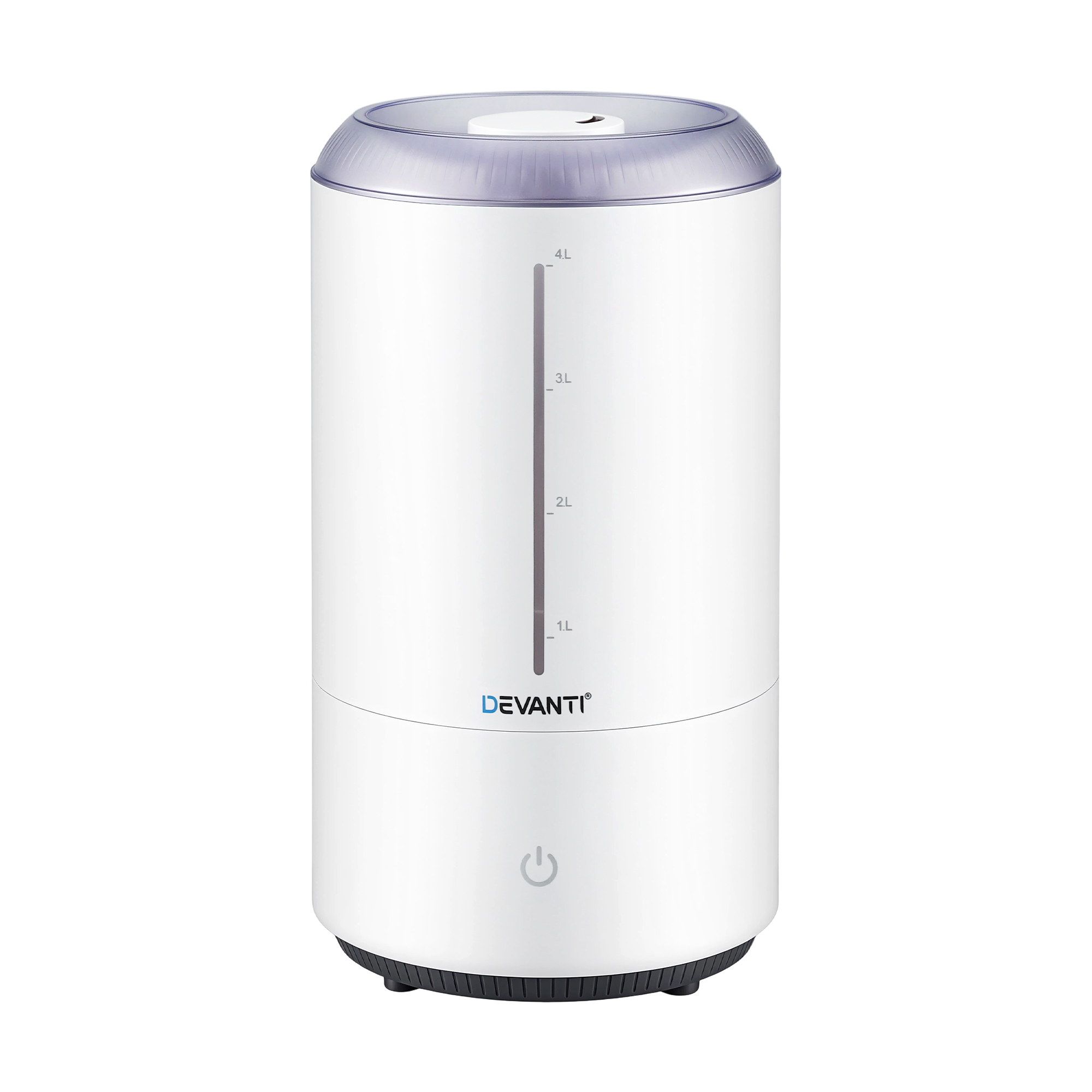 Devanti Ultrasonic Humidifier Aroma Diffuser Top Fill Quiet Bedroom 4L White - Image 3