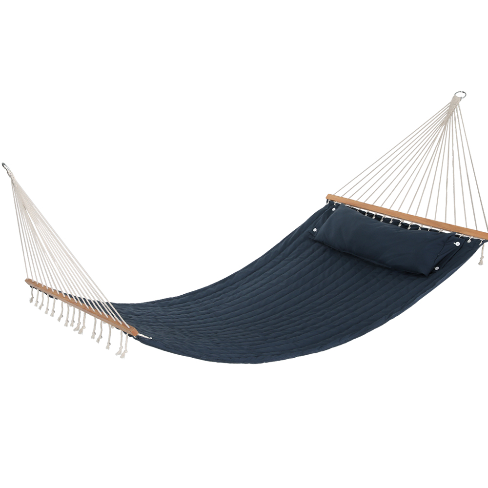 Gardeon Hammock Bed Outdoor Portable Hanging Chair Camping Blue - Image 1