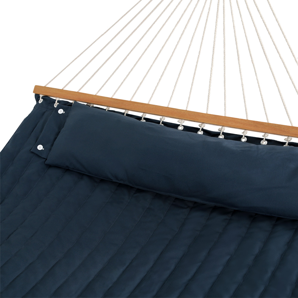 Gardeon Hammock Bed Outdoor Portable Hanging Chair Camping Blue - Image 3
