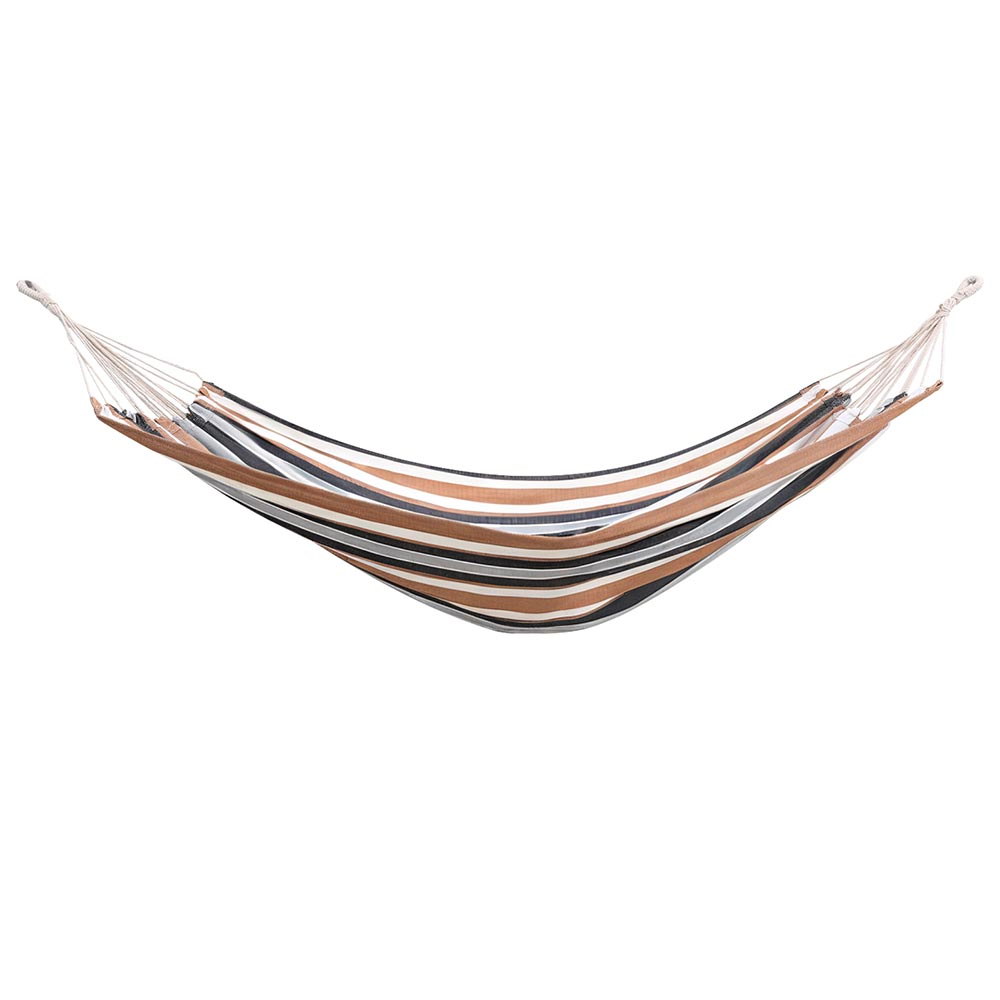 Gardeon Hammock Bed Outdoor Camping Hammocks Beige Grey - Image 3
