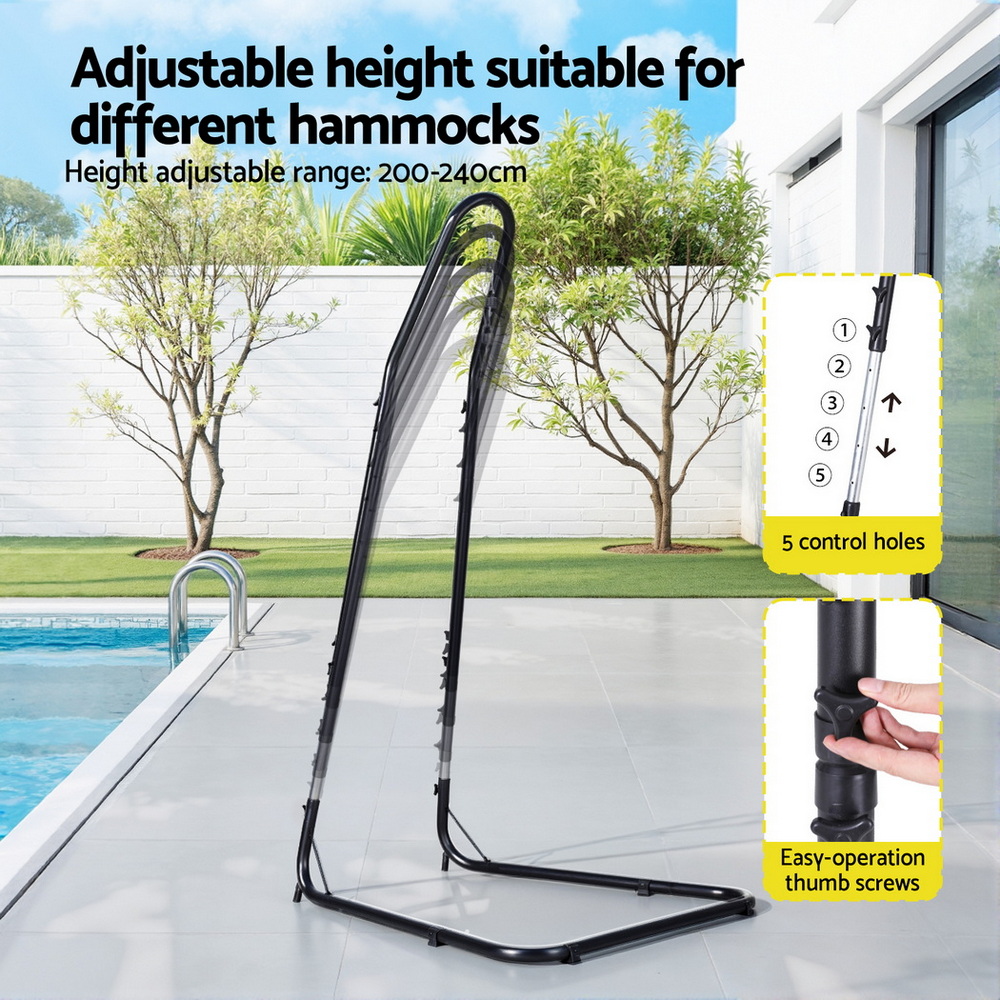Gardeon Hammock Chair with Heavy Duty Steel Stand - Image 6