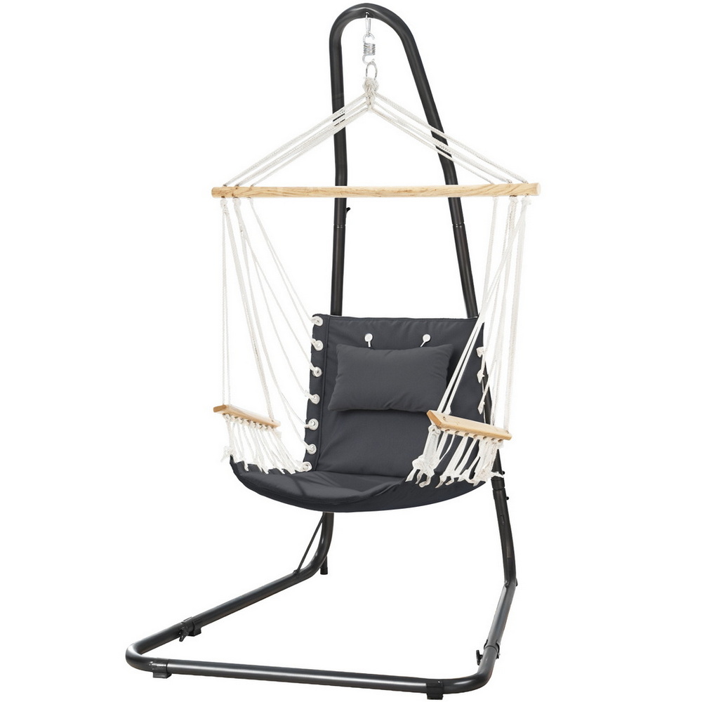 Gardeon Hammock Chair with Heavy Duty Steel Stand - Image 1