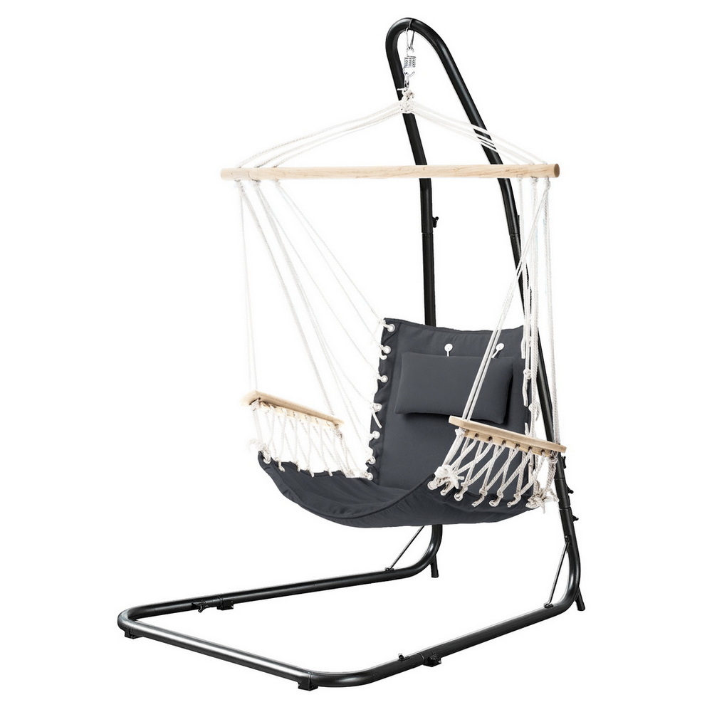 Gardeon Hammock Chair with Heavy Duty Steel Stand - Image 3
