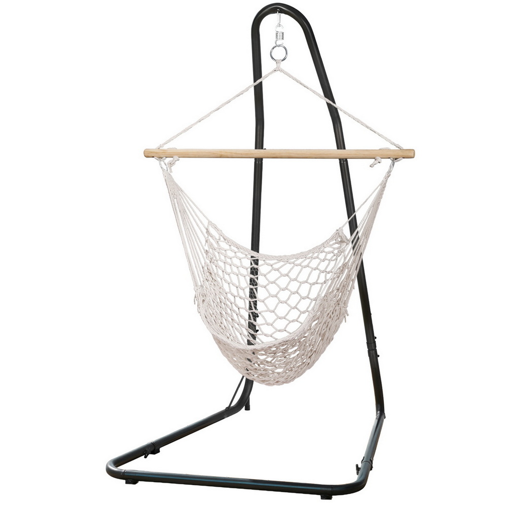 Gardeon Hammock Hanging Chair with Heavy Duty Steel Stand - Image 1