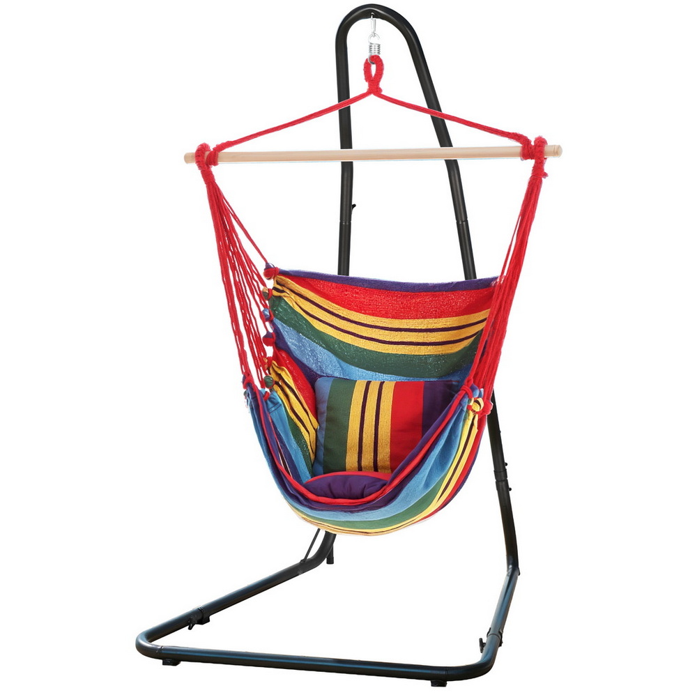 Gardeon Hammock Chair with Heavy Duty Steel Stand - Image 1
