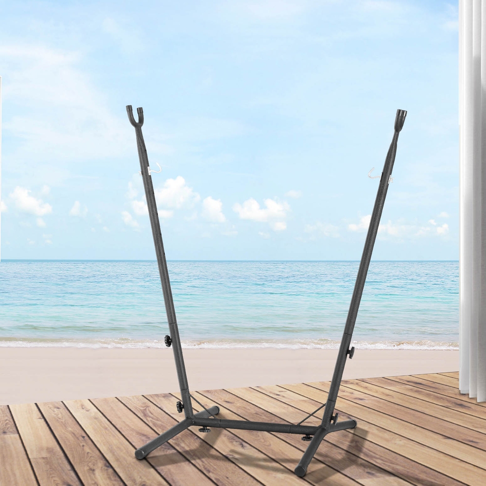 Gardeon Hammock Chair Stand Metal Frame Black - Image 7
