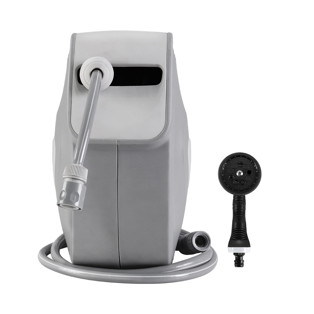 Water Hose Reel 10M Retractable Auto Rewind Garden Spray Gun - Image 3