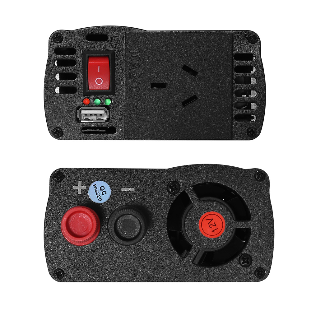 Giantz Power Inverter 600W/1200W 12V to 240V Pure Sine Wave Camping Car Boat - Image 4
