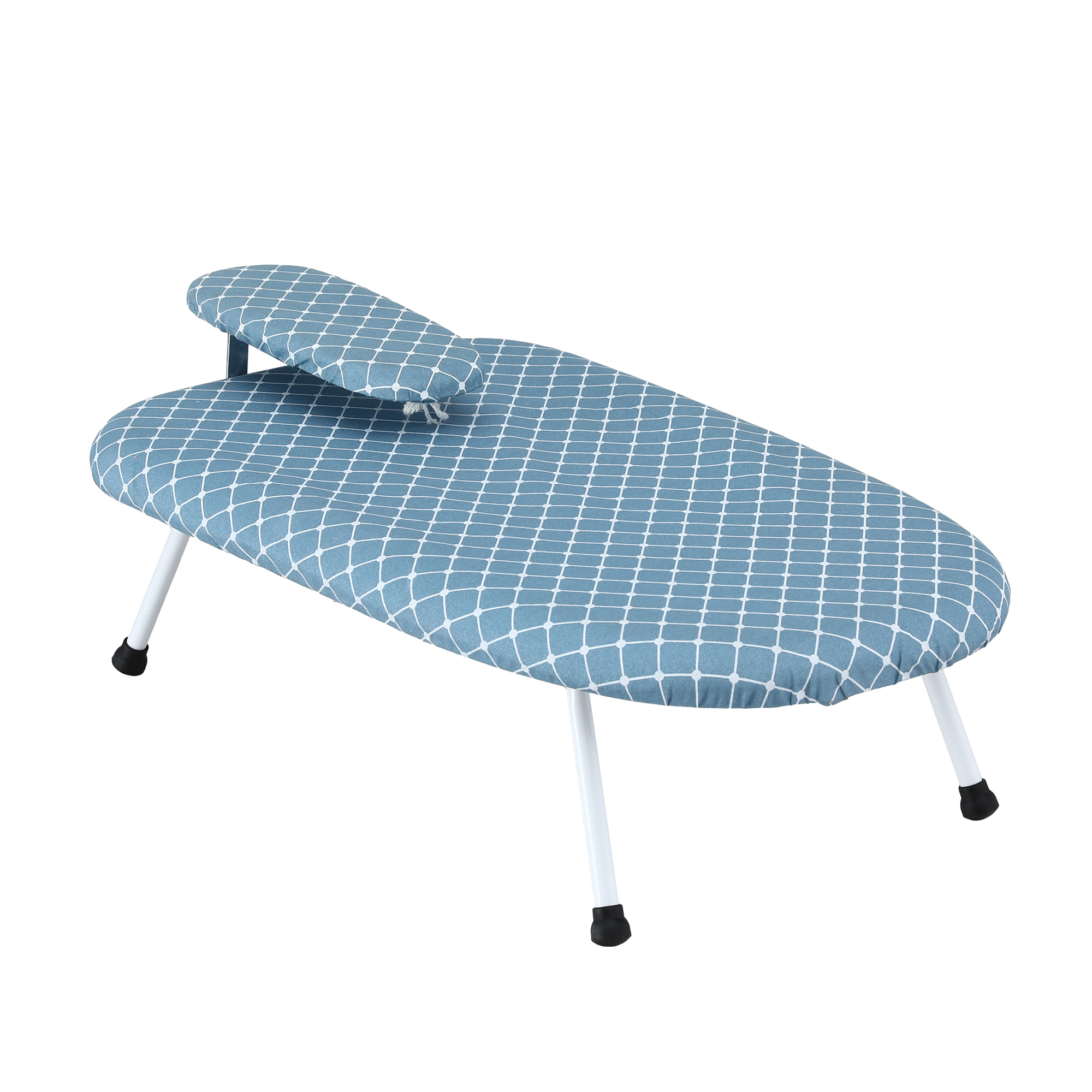Artiss Tabletop Ironing Board with Small Ironing Boards with Folding Legs Blue - Image 8