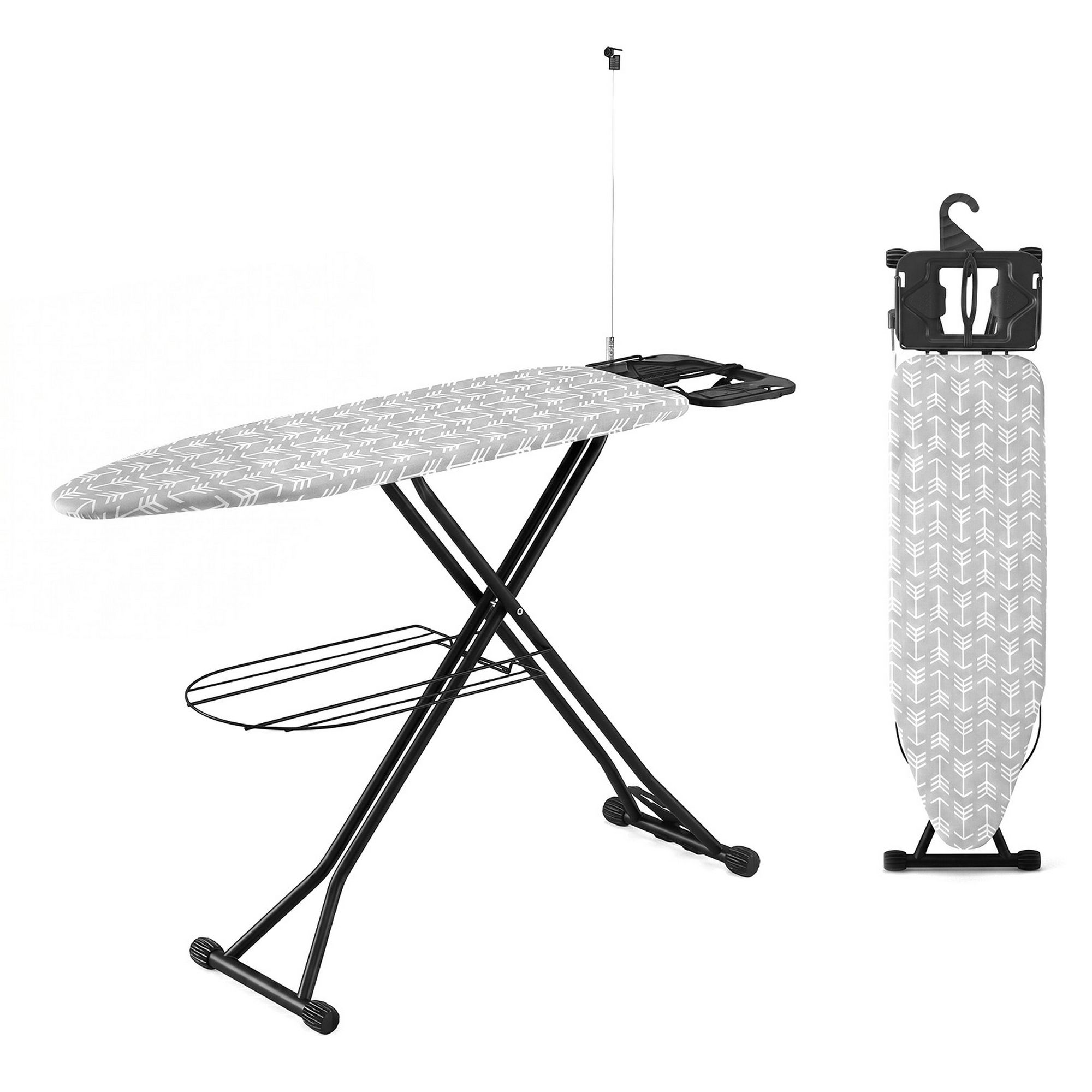 Artiss Foldable Ironing Board with Iron Rest Ironing Board for Laundry Room Arrow - Image 1