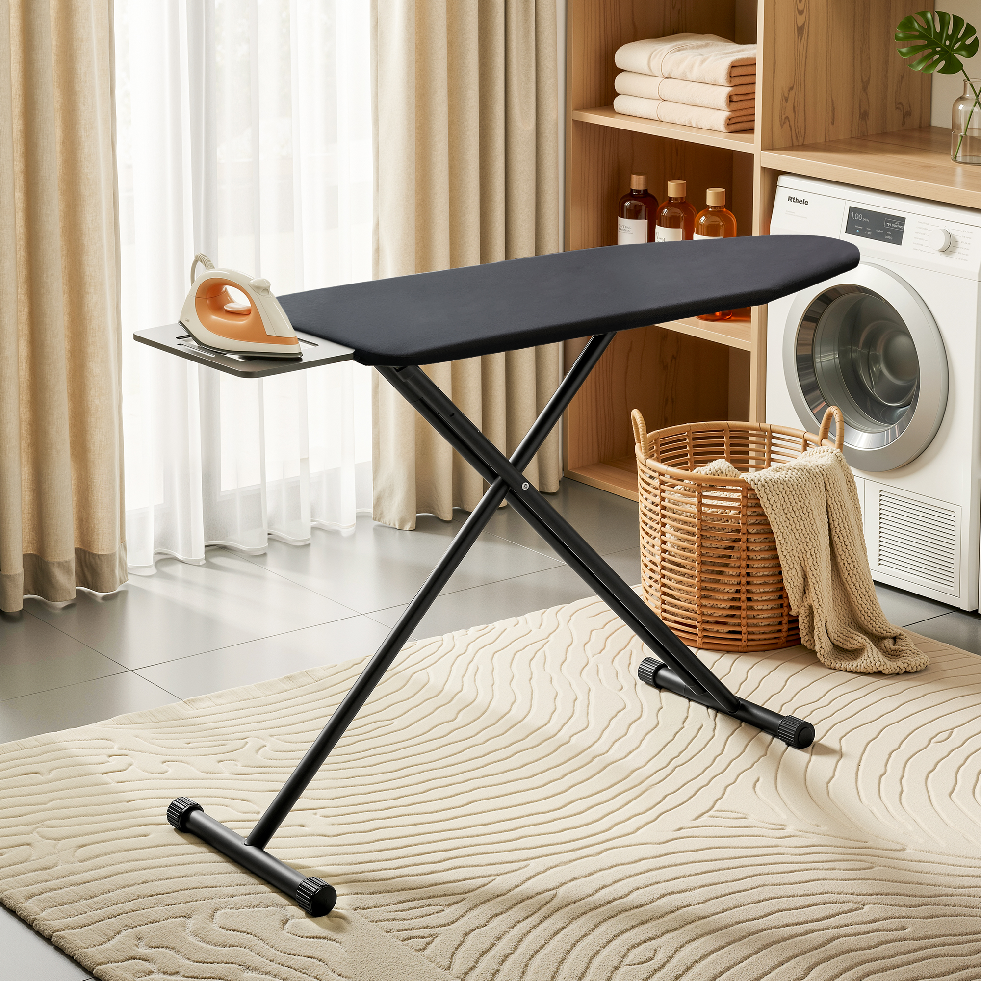Artiss Ironing Board with Iron Rest with 3 Layers Extra Thick Cover Easy Storage - Image 1