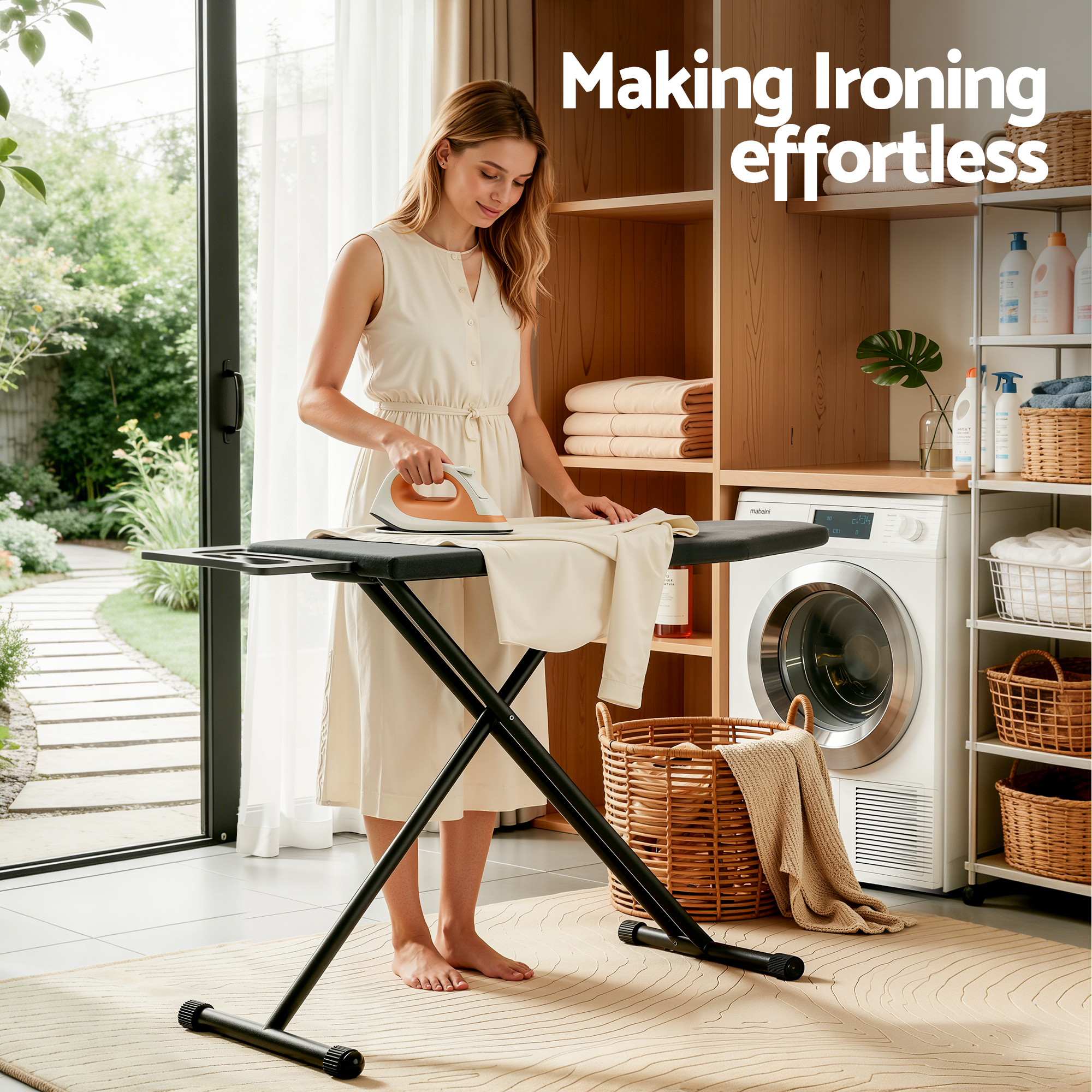 Artiss Ironing Board with Iron Rest with 3 Layers Extra Thick Cover Easy Storage - Image 8