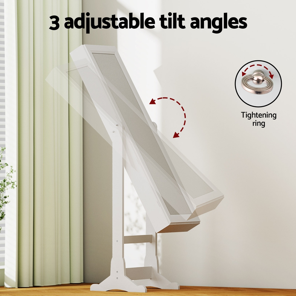 Artiss Jewellery Cabinet Mirror Free Standing - Image 6