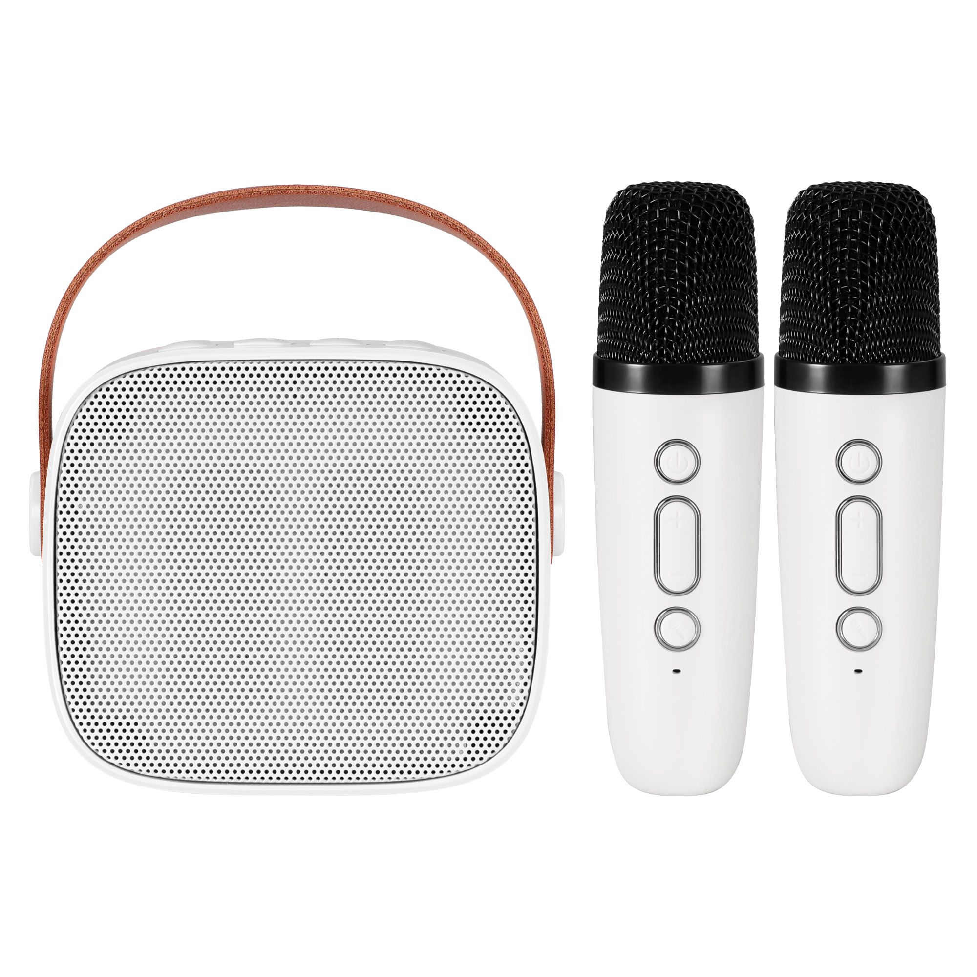 Alpha Mini Portable Karaoke Machine for Adults Kids with 2 Wireless Microphones - Image 3