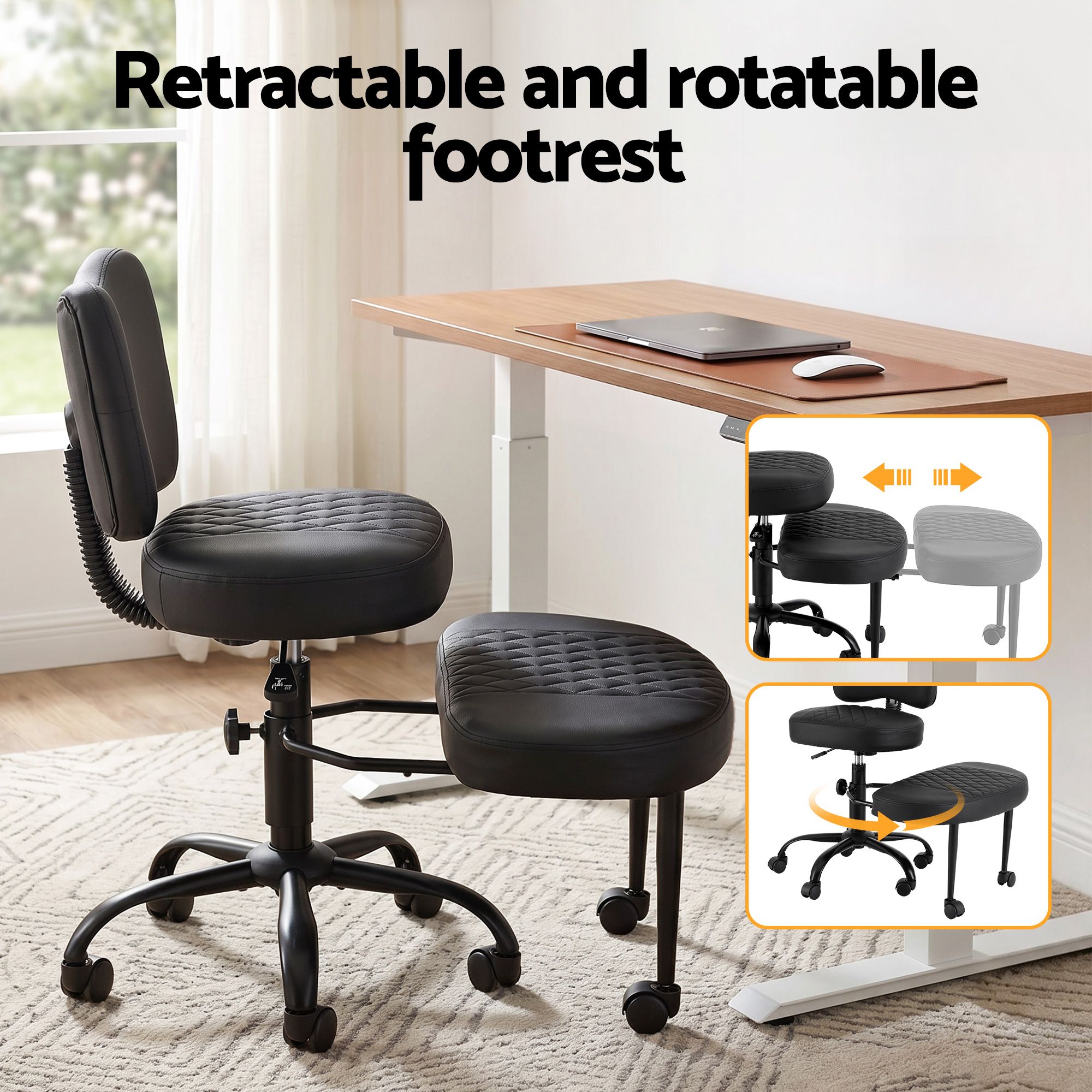 Artiss Cross Legged Kneeling Chair Adjustable Meditation Ergonomic Office Seat - Image 5