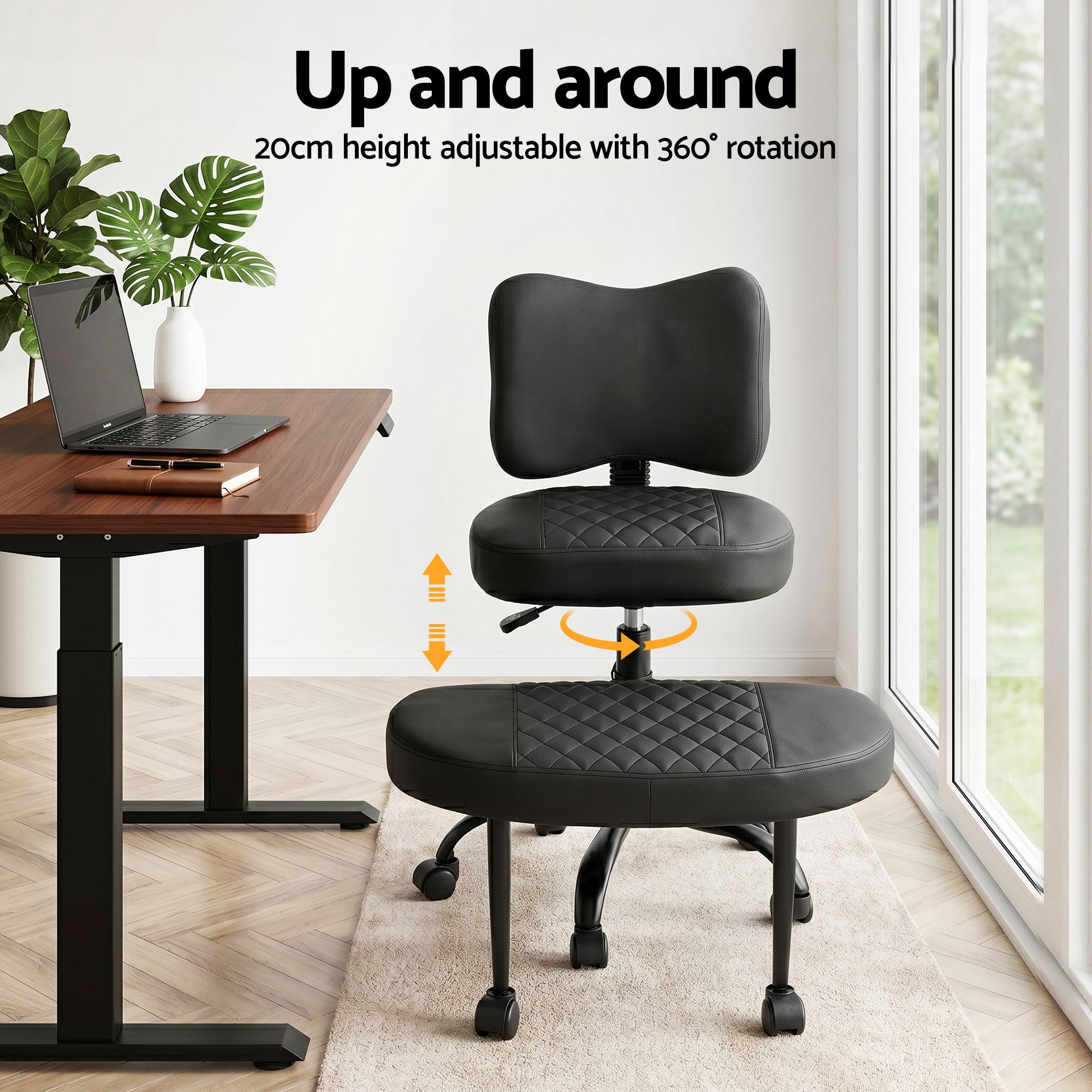 Artiss Cross Legged Kneeling Chair Adjustable Meditation Ergonomic Office Seat - Image 7