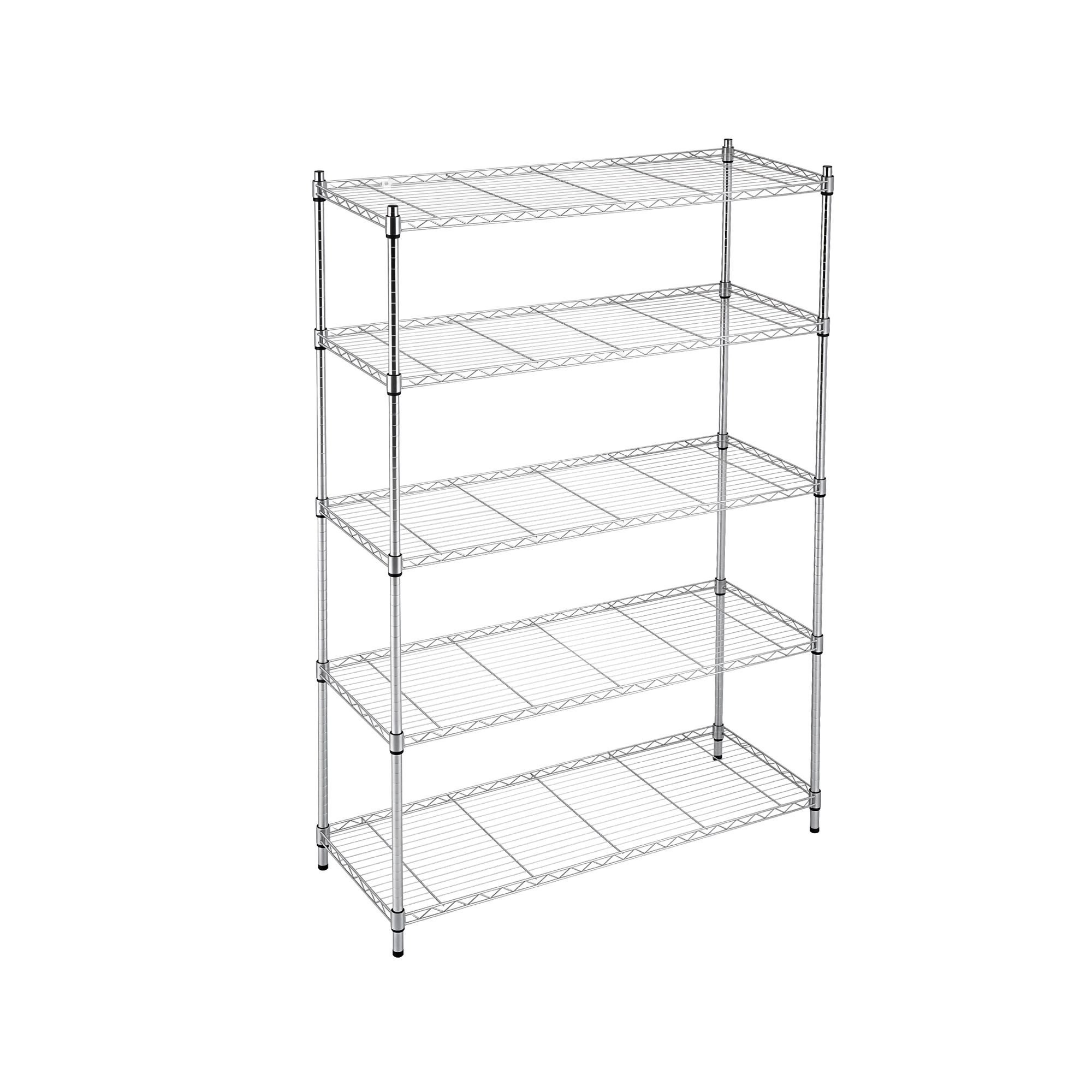 Artiss 5-Tier Kitchen Rack Shelf Shelving 120x45x179CM Adjustable Metal Storage Shelves - Image 4