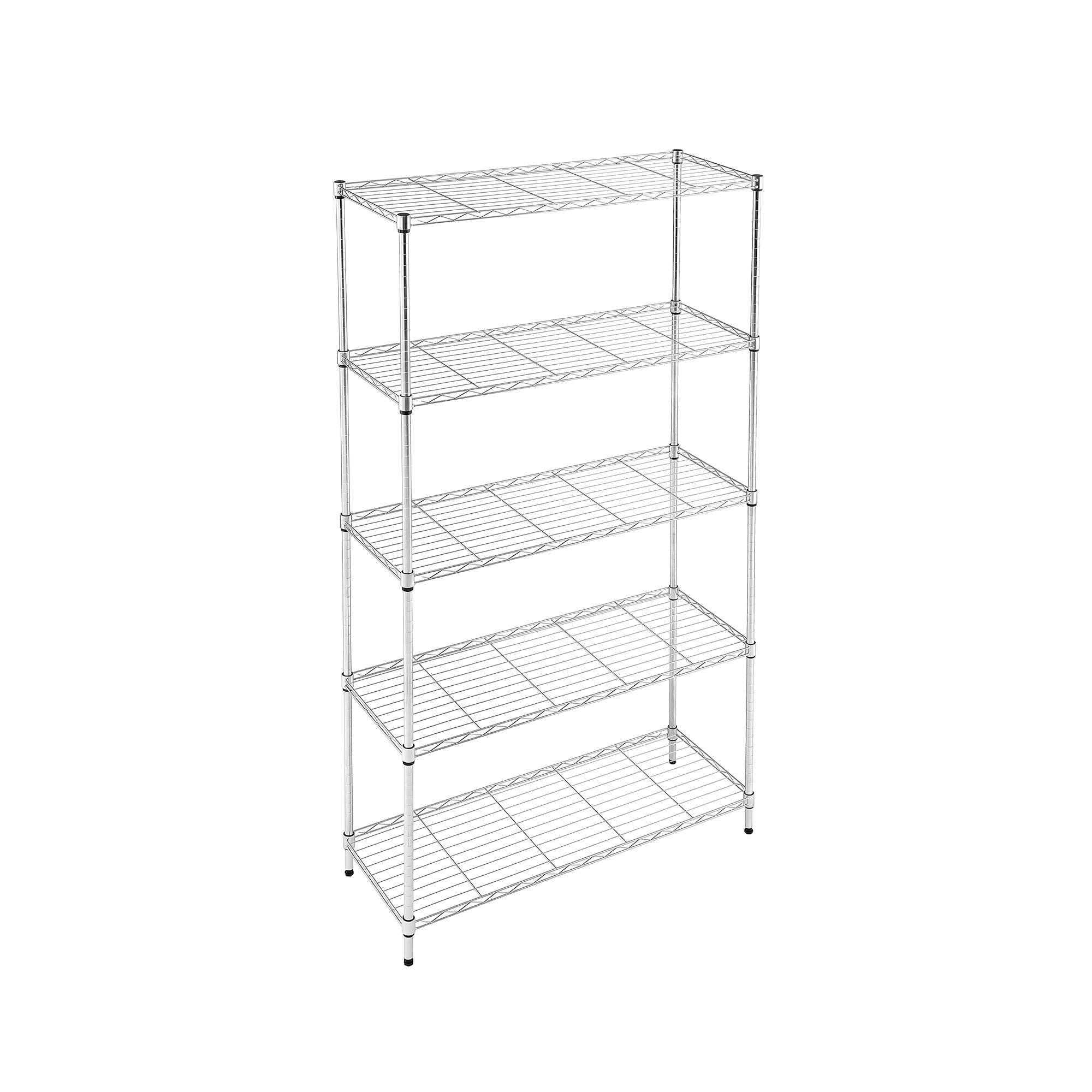 Artiss 5-Tier Kitchen Rack Shelf Shelving 90x35x182CM Adjustable Metal Storage Shelves - Image 4