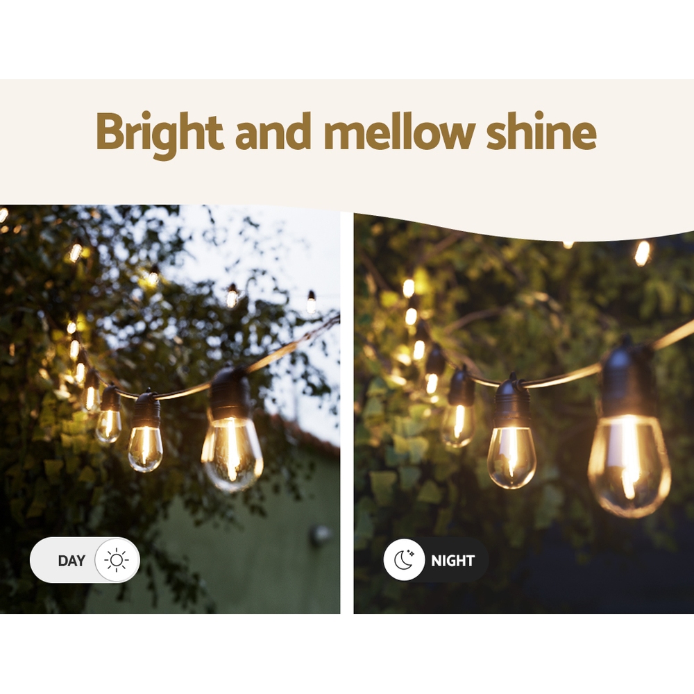 82m Festoon Lights Christmas Fairy String Lights Outdoor Party Garden Decor - Image 6