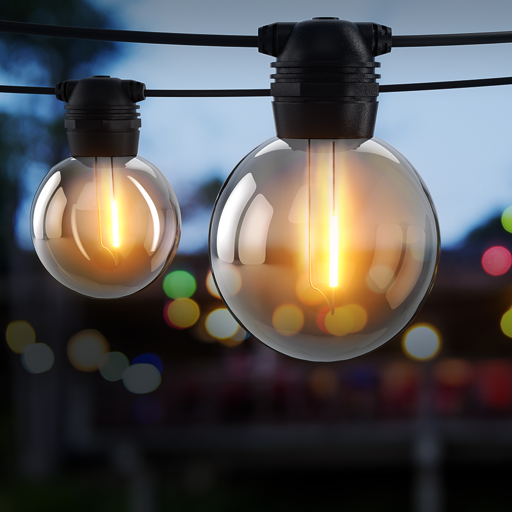 23m Solar Festoon Lights Outdoor LED String Light Wedding Party Christmas Decor - Image 7