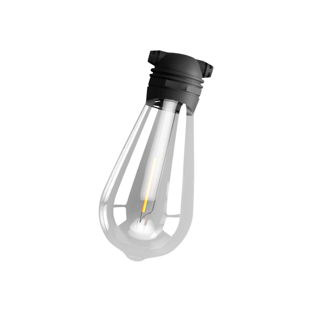 50m Solar Festoon Lights Outdoor LED String Light Xmas Party Decorations - Image 1