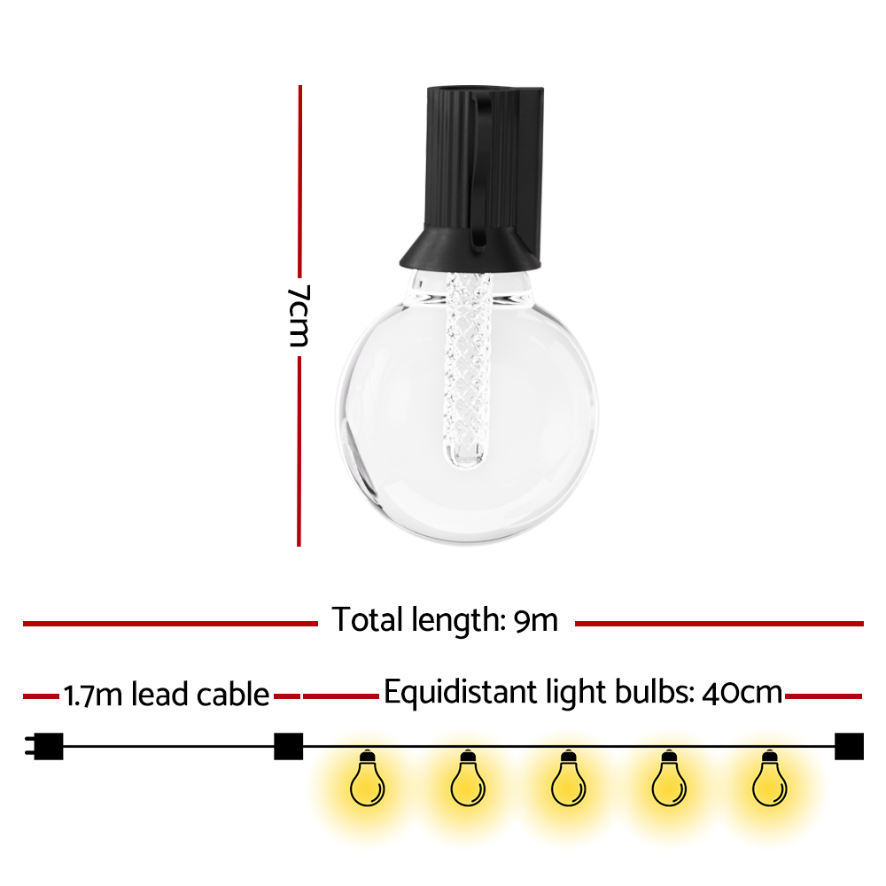 Gardeon Smart Festoon Lights Outdoor Waterproof RGB LED String Light WiFi APP - Image 2