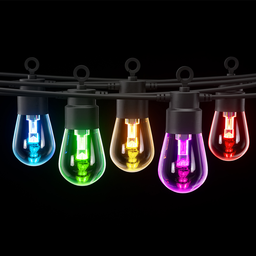 Gardeon RGB Smart Festoon Lights Outdoor LED String Lights Waterproof WiFi APP - Image 1