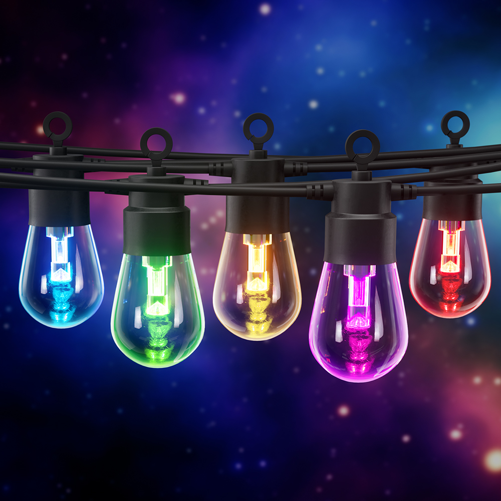 Gardeon RGB Smart Festoon Lights Outdoor LED String Lights Waterproof WiFi APP - Image 4