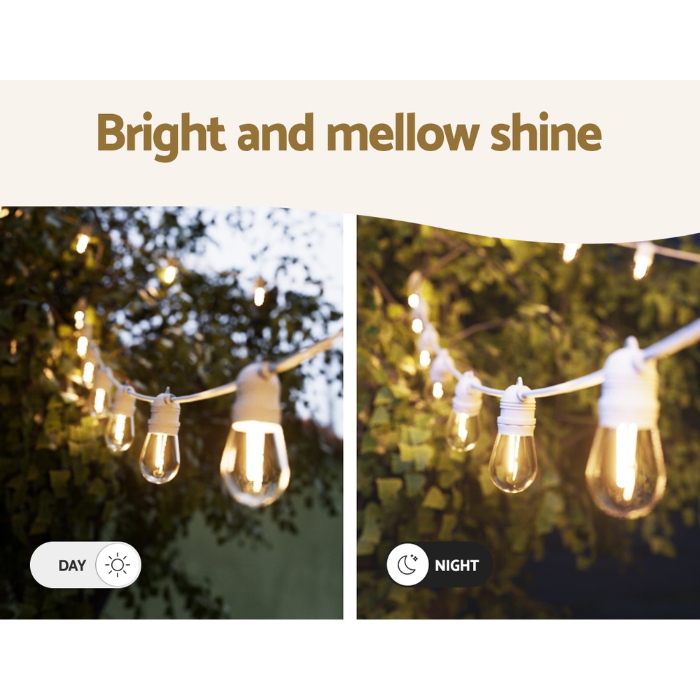 95M LED Festoon Light Outdoor String Light Christmas Wedding Party Decorations - Image 6